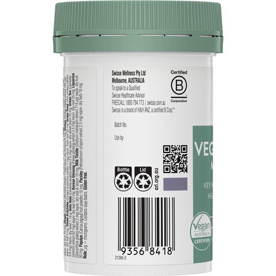 Swisse Ultivite Vegan Women's Multivitamin 60 Tablets