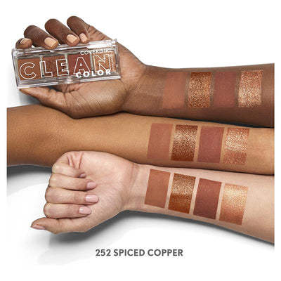 Covergirl Clean Colour Eyeshadow Quad #252 Spiced Copper - 4G