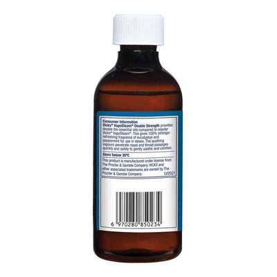 Vicks VapoSteam Double Strength 200ml - Eucalyptus & Peppermint Inhalant