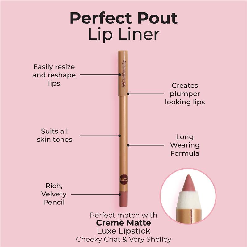 MCoBeauty Perfect Pout Lip Liner Cheeky Chat NEW