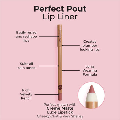 MCoBeauty Perfect Pout Lip Liner Cheeky Chat NEW