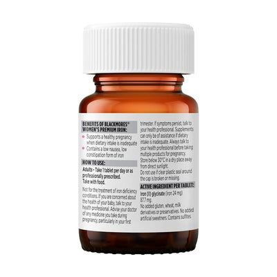 Blackmores Women's Premium Iron 30 Tablets - Essential Iron Support