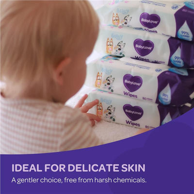 Babylove Water Wipes - 80 Pack