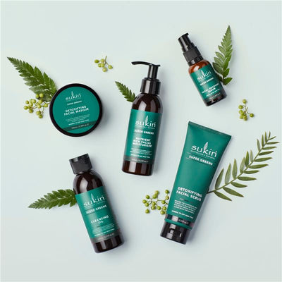 Sukin Super Greens Detoxifying Facial Scrub 125ml - Revitalize Your Skin Naturally