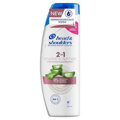 Head & Shoulders 2 in 1 Sensitive Scalp Care 350ml - Anti-Dandruff Shampoo & Conditioner