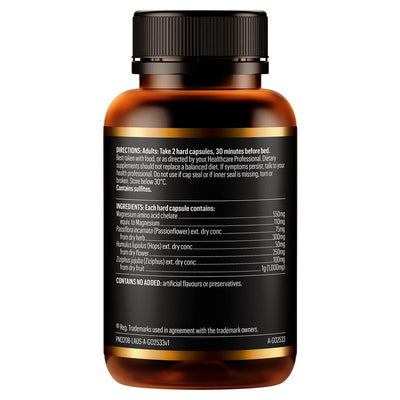 GO Healthy Magnesium Sleep Veg Capsules, 60 with Passionflower & Hops