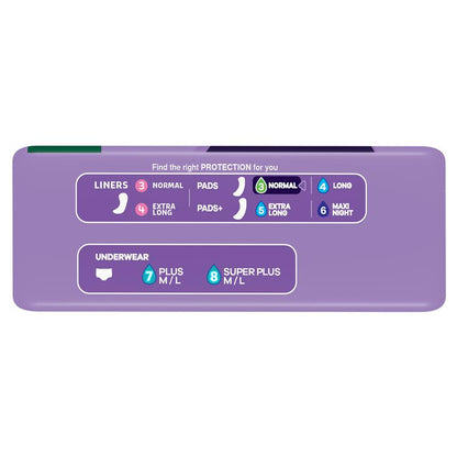 Always Discreet Level 3 Incontinence Pads 12 Pack for Bladder Leaks