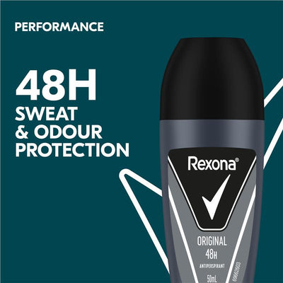 REXONA Men Original Roll-On Deodorant 50ml, 48h Protection