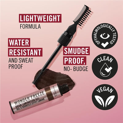 Rimmel Wonder Freeze Brow Lamination Gel 004 Deep Brown