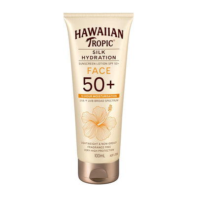 Hawaiian Tropic SPF 50+ Silk Hydration Face - 100ml
