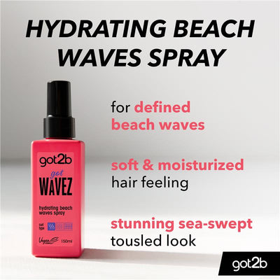got2b Hydrating Beach Waves Spray - 150ml for Curly Hair