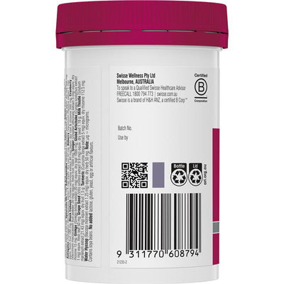 Swisse Women's 50+ Multivitamin with Vitamin D & B Vitamins - 90 Tablets