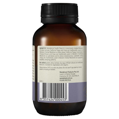 Wanderlust Soulful Sleep 30 Capsules - Natural Sleep Support