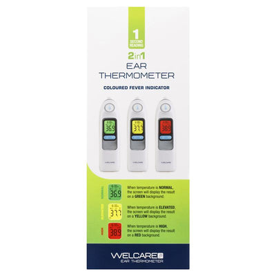 Welcare 2 In 1 Ear Thermometer - Fast & Accurate Temperature Readings