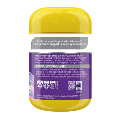 Nature's Way Kids Smart Vita Gummies High Strength Triple Immune - 50 Pastilles