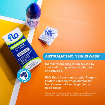 FLO Sinus Care Refill Sachets 100 - Daily Sinus Relief