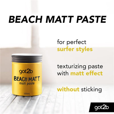 Got2b Beach Matt Paste 100ml - Ultimate Surfer Style