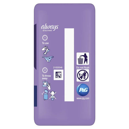 Always Discreet Maxi Night Level 6 Incontinence Pads, 6-Pads