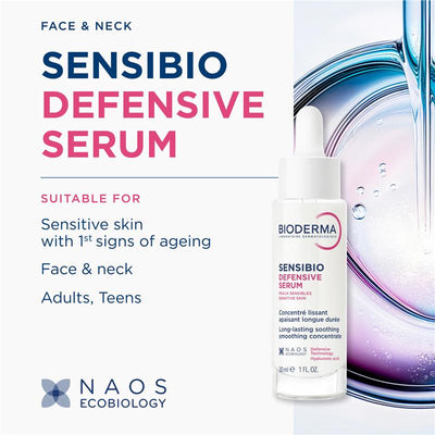 Bioderma Sensibio Soothing Defensive Serum for Sensitive Skin 30ml - Gentle Care