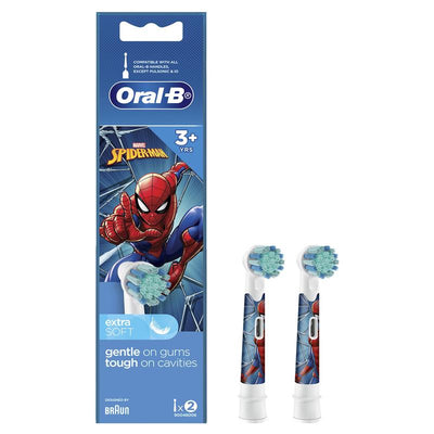 Oral-B Kids Power Toothbrush Refills - Star Wars/Spiderman 2 Pack
