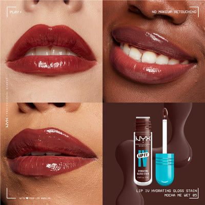 NYX Lip IV Hydrating Gloss Serum Mocha Me Wet