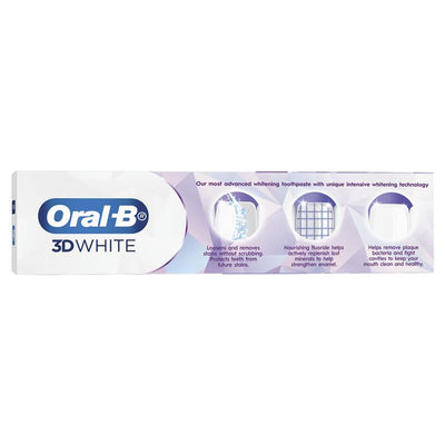 Oral-B 3D White Toothpaste - Intensive Whitening Diamond Clean, 94g