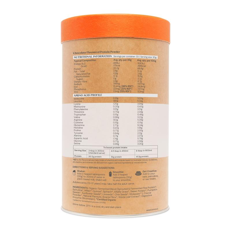 Amazonia RAW Gentle Digest Chocolate 1kg - Organic Plant Protein & Multivitamin