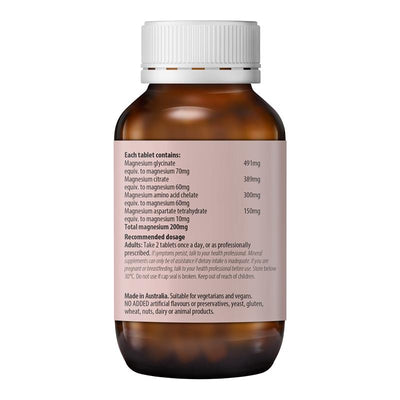 Fusion Magnesium Advanced – 60 Tablets with Magnesium Glycinate