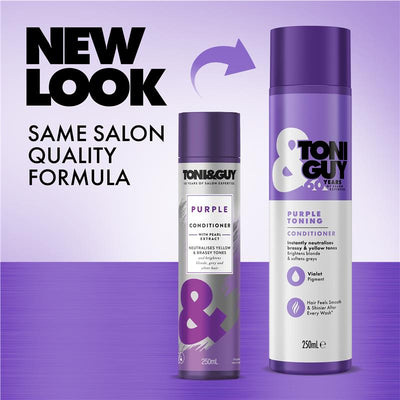 Toni & Guy Purple Conditioner - 250ml for Vibrant Hair Care