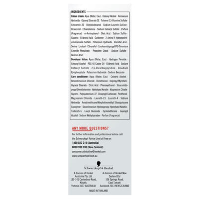 Schwarzkopf Live Colour Permanent Dark Brown Hair Dye - 50ml
