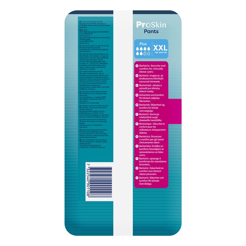 TENA ProSkin Bariatric Incontinence Pants XXL 12-Pants – Odor Control