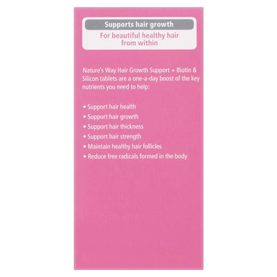 Nature's Way Hair Growth Support with Biotin & Silicon - 30 Tablets