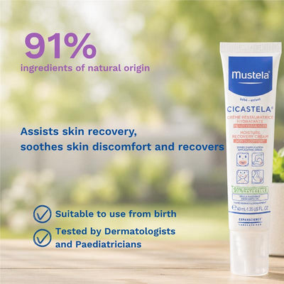 Mustela Cicastela Moisture Recovery Cream 40ml - Gentle Skin Relief