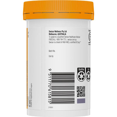 Swisse Ultiboost Vitamin B3 120 Tablets - Enhanced Skin & Energy Formula
