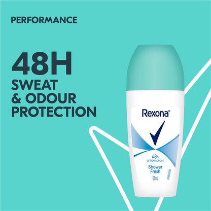 REXONA Women Shower Fresh Antiperspirant Roll-On Deodorant 50ml - 48H Protection