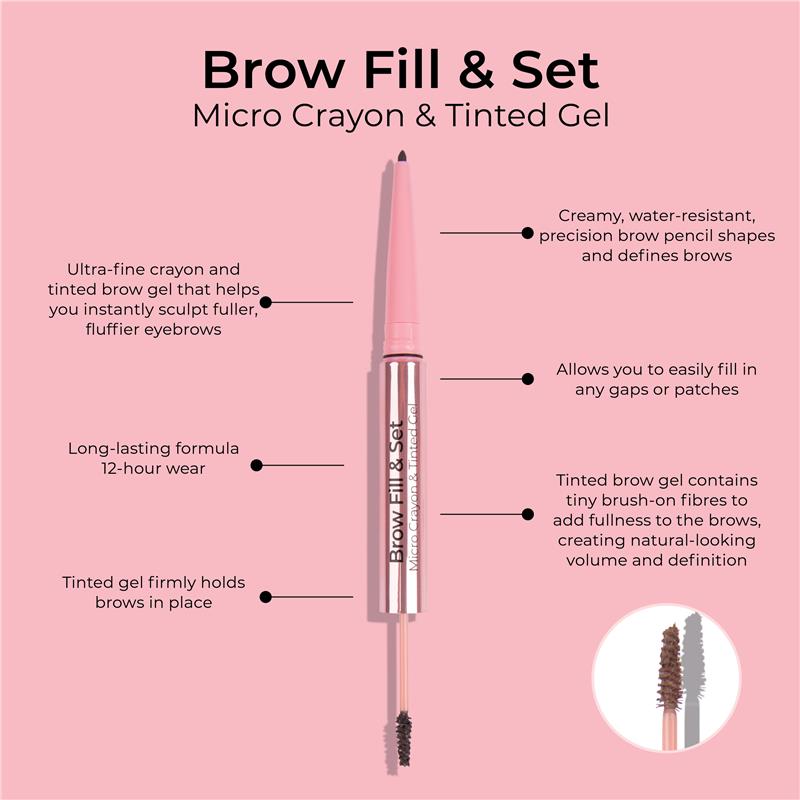 MCoBeauty Brow Fill & Set Light/Medium New