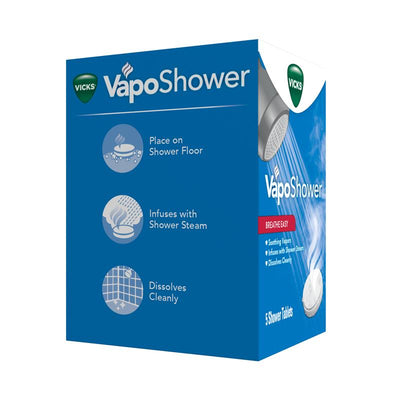Vicks VapoShower Soothing Vapour Shower Tablets 5 Pack