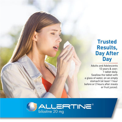 Allertine 20mg 30 Tablets - Non-Drowsy Allergy Relief