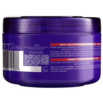 L'Oreal Elvive Colour Protect Purple Mask - 250ml