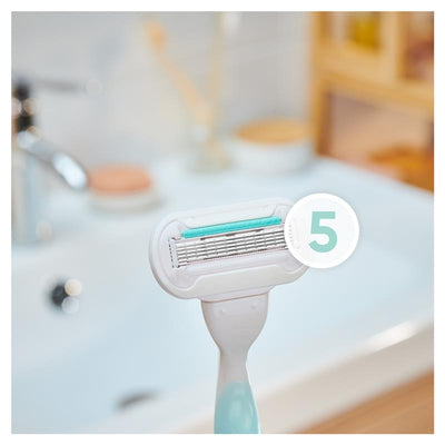 Gillette Venus Deluxe Smooth Sensitive 5-Blade Razor Refills - 4 Pack