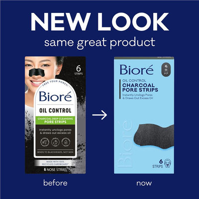 Biore Charcoal Deep Cleaning Pore Strips - 6 Count