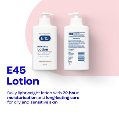 E45 Moisturising Lotion for Dry Skin - 500ml