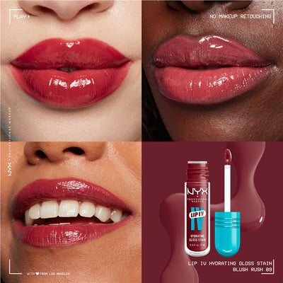 NYX Lip IV Hydrating Gloss Serum Blush Rush