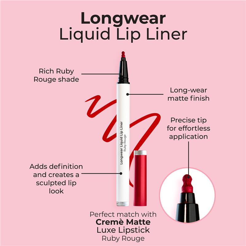 MCoBeauty Liquid Lip Liner - Ruby Rouge