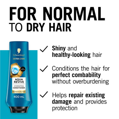Schwarzkopf Extra Care Aqua Revive Moisturising Conditioner - 400ml