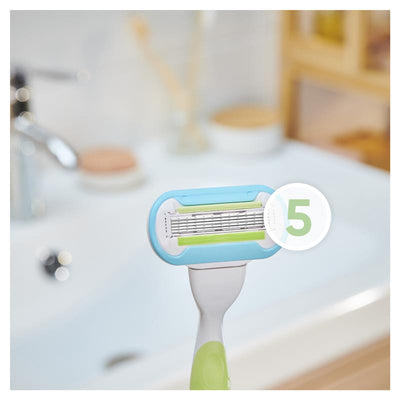 Gillette Venus Extra Smooth Women's 5-Blade Razor Refills, 4- Blades