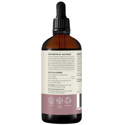 Wanderlust Ashwagandha Liquid Extract 140ml - Natural Stress Relief