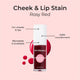 MCoBeauty Cheek & Lip Stain Red – view 3