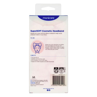 Manicare SuperSOFT Cosmetic Headband - Premium Microfibre