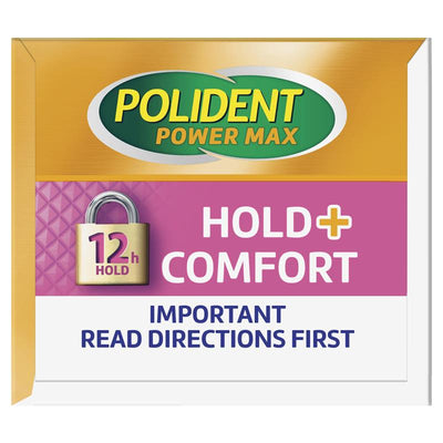 Polident Max Hold + Comfort Adhesive Cream - 40g